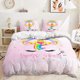 thumbnail image 1 of v2221 Bed Sheets Unicorn Bedding Sets Cartoon Duvet Cover Sets Twin Full Queen King Size Pillowcase for Kids Girls Birthday Gift Home Decor 3-Piece Bedding Set (1 Duvet Cover + 2 Pillow Shams) Bed She, 1 of 5