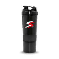 Botella Shaker Profesional Sacrifice Sports Negro