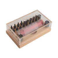 Magideal - Quitatubos De Corona De Reloj, Kit De Reparación De Relojes Con Bandeja De Almacenamiento, Herramienta De Inserción Y Extracción De Tubos De Corona De