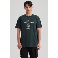 Fashionspark - Polera Hombre Print Regular Fit Verde