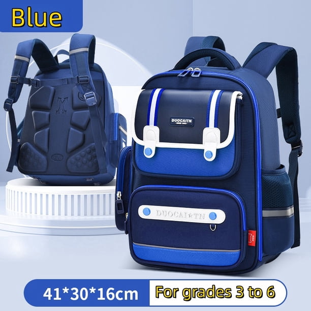 New Primary School Children British Style Shoulders Backpack 1-6 Grades Boys and Girls Large Capacity Multi-Compartment Schoolba