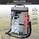 thumbnail image 2 of Bolsa de vino OPUX con aislamiento para 2 botellas, color gris jaspeado, 2 of 8