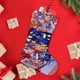 thumbnail image 4 of Pelea de Jefes Sundrop y Moondrop Tema: Calcetines de Navidad, fino lino blanco para colgar en escaleras y chimenea, decoración navideña para el hogar, regalo de Navidad. 45cm × 32cm, 4 of 5