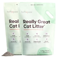 Arena Para Gatos Tuft + Paw Really Great Tofu Agrumping 4.2 Kg X 2