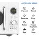 thumbnail image 3 of Microondas Emerson 23 L 800 W con Grill, blanco y pantalla LED, 3 of 7