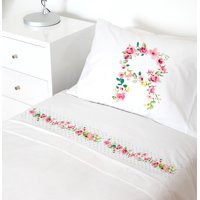 Tuyo Print - Juego De Sábanas 1,5 Pl Letras Vintage R