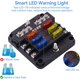 thumbnail image 3 of WUPP Bloque de fusibles de 12 V, panel impermeable para embarcaciones con LED, 3 of 3
