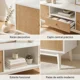 thumbnail image 4 of Rack Tv 140x40x48cm 1 Tiras 2 Puerta Melamina Tejido Eeuu Blanco, 4 of 8