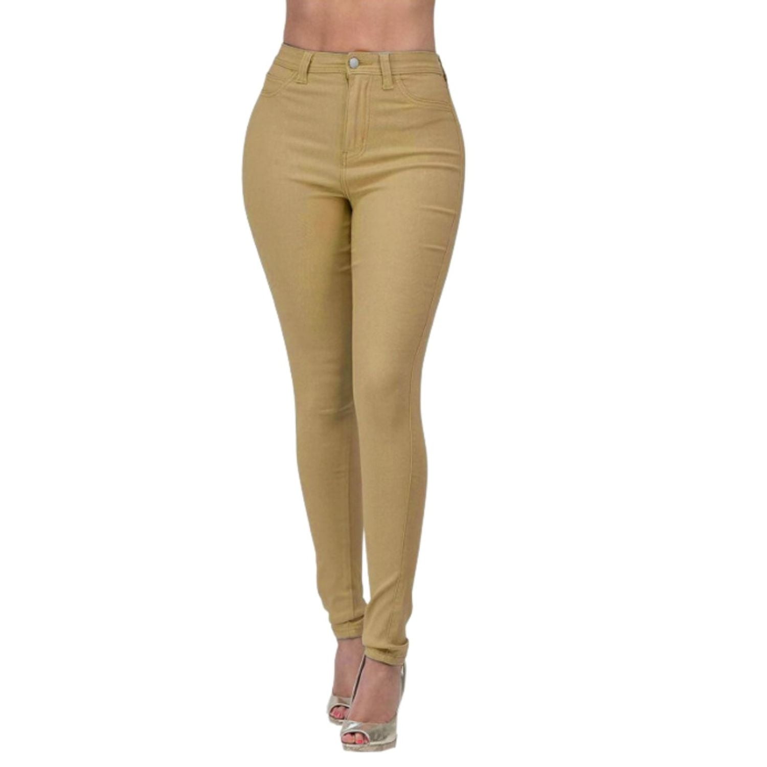 Likeshop - Pantalones Leggins Tela Jeans Elasticado Calza Lindo Calce 48