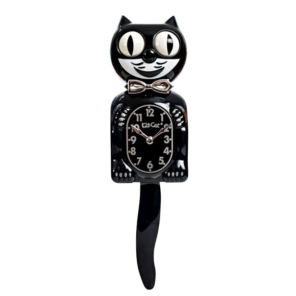 Reloj Kit Cat Klock Retro Negro de 39 cm de alto