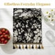 thumbnail image 5 of REGALWOVEN Camino de Cocina Floral con Flecos para Decoración de Cocina y Mesa de Comedor Negro 13.8x70.9 pulgadas, 5 of 6