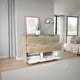 thumbnail image 1 of Comoda 4 Cajones Basilea 77,6x107,1x41,6 Cm Duna Y Blanco, 1 of 3
