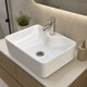 thumbnail image 3 of Lavamanos Rectangular Sobreponer Loza 104B Blanco | 48x38x13,5 cm, 3 of 7