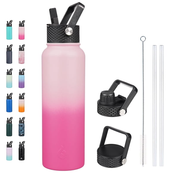 Botella térmica BJPKPK de acero inoxidable de 1,2 L con 3 tapas