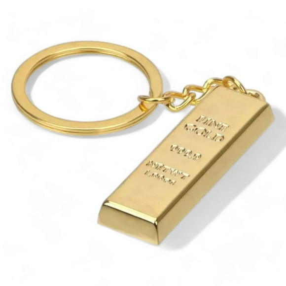 𝗟𝗟𝗔𝗩𝗘𝗥𝗢 𝗟𝗜𝗡𝗚𝗢𝗧𝗘 𝗙𝗜𝗡𝗘 Llavero Lingote 999.9 Fine Gold Al28