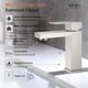 thumbnail image 3 of Grifo para lavabo de baño KENES de níquel cepillado con desagüe desplegable, 3 of 9