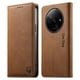thumbnail image 1 of Funda Billetera de Cuero para [Xiaomi Redmi A3/A3X], Bloqueo RFID, Tarjetas y Soporte Marrón, 1 of 5
