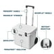 thumbnail image 2 of Cooler YETI Roadie 60 con ruedas y mango de periscopio retráctil, 2 of 8