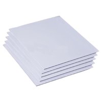 Magideal - 5 Uds. De Láminas De Espuma Blanca Para Manualidades, Paisaje Diy, Marco De Fotos De Construcción, Paisajes Pintorescos De Montañas, Proyectos De Arte , 10Cmx10Cmx0.7Cm
