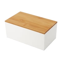 Bothyi - Organizador De Escritorio, Caja De Almacenamiento De Cosméticos Portátil Duradera Para Tocador, Escritorio, Cubierta Plana Blanca