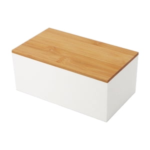 Bothyi - Organizador De Escritorio, Caja De Almacenamiento De Cosméticos Portátil Duradera Para Tocador, Escritorio, Cubierta Plana Blanca