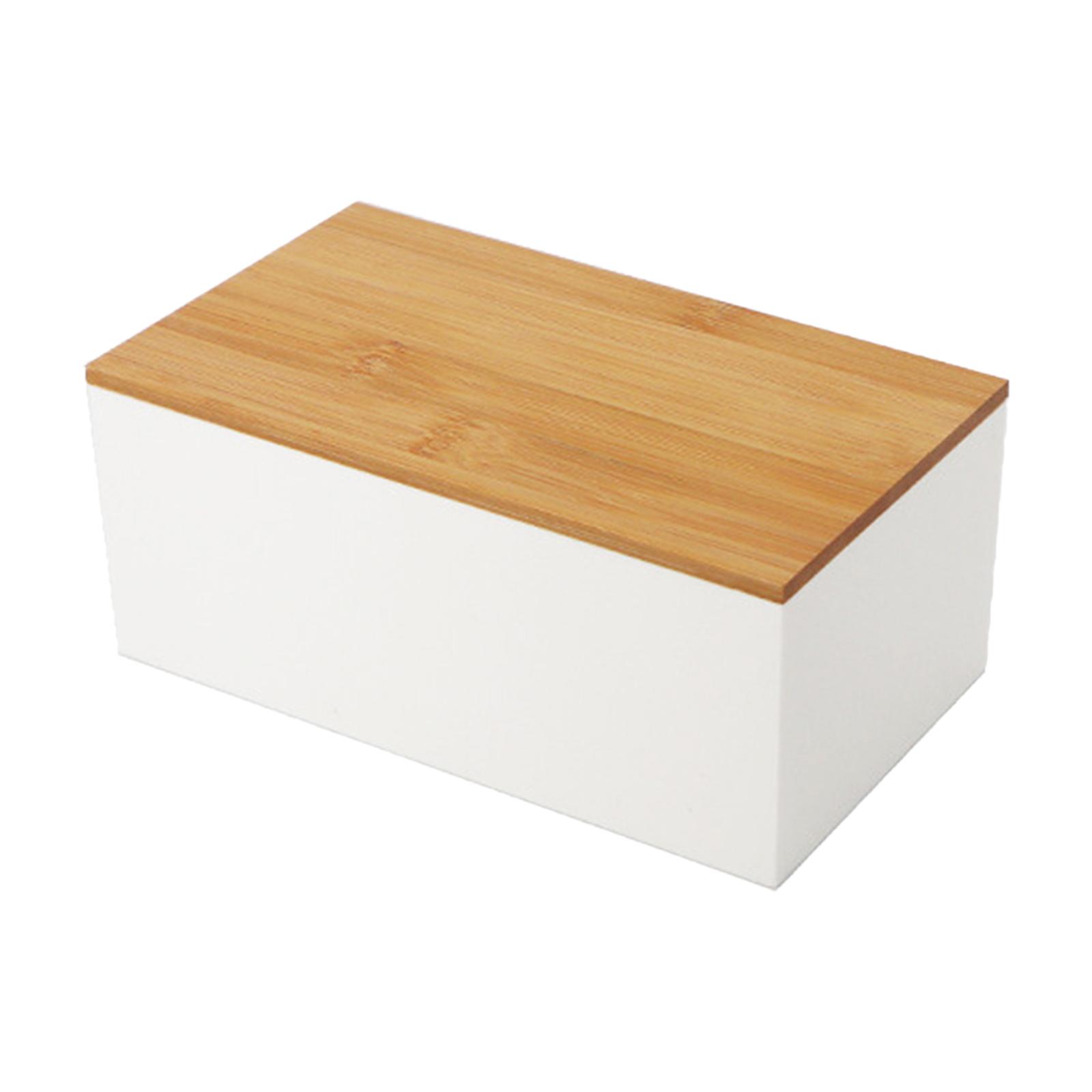 Bothyi - Organizador De Escritorio, Caja De Almacenamiento De Cosméticos Portátil Duradera Para Tocador, Escritorio, Cubierta Plana Blanca