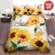 thumbnail image 1 of Sunflowers Personalized Custom Name Quilt Duvet Cover Set Bedspread3-Piece Bedding Set, 1 of 5