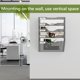 thumbnail image 4 of Organizador de archivos de pared EasyPAG de 5 niveles, malla metálica plateada, 4 of 7