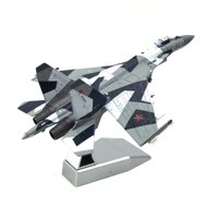 Bothyi - Avión De Combate Su-35 A Escala 1/100, Modelo Fundido A Presión Con Soporte De Exhibición, Recuerdo