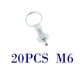thumbnail image 4 of émbolo De Indexación Sin Bloqueo De Acero Inoxidable 20 Piezas Con Anillo De Tracción M6, 4 of 5