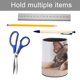 thumbnail image 5 of Boston Terrier-theme Cylinder Pen Holder Pencil Organizer with Flannel Lining PVC Leather Material Cardboard Base for study work 10*8CM, 5 of 6