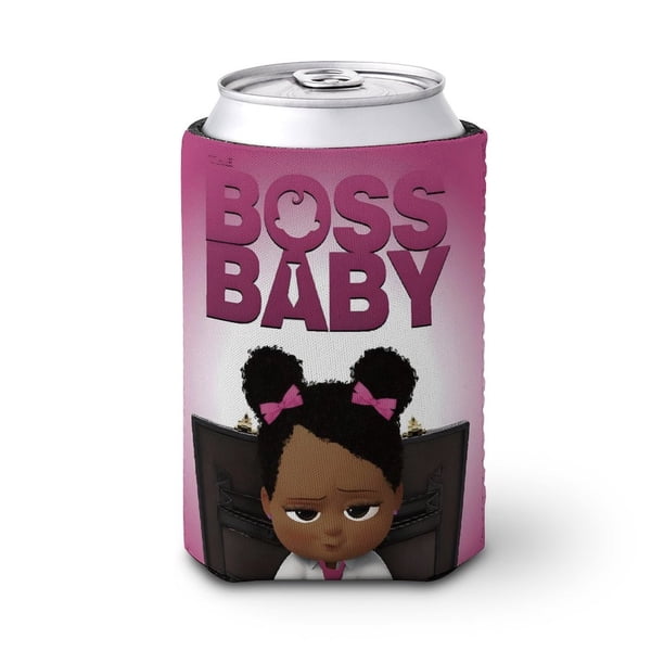 Bebé Jefe Niña de África Funda enfriadora de latas, aislante de bebidas para mantener frías o calientes, funda térmica plegable para latas, portabebidas reutilizable