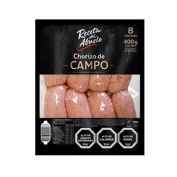 Chorizo de Campo Display 8 Un, 400 g