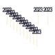 thumbnail image 1 of 12 Piezas 2023 Cupcake Topper Glitter Para Decoración De Fiesta Suministros Temáticos De Cumpleaños Negro, 1 of 5
