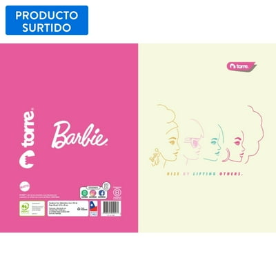 Cuaderno Top Barbie 7Mm 120 Hojas / Producto Surtido  Torre