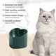 thumbnail image 3 of Cuenco de cerámica para gatos con boca oblicua y protección para el cuello y las patas altas, cuenco para comer y beber, antigolpes y antibarbilla negra., 3 of 5