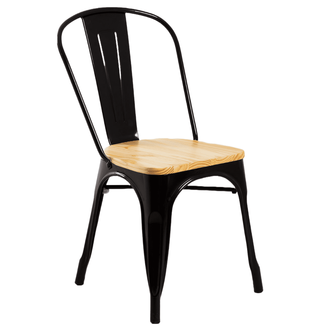 Oh! Mi Hogar ® - Silla Tolix Asiento De Madera