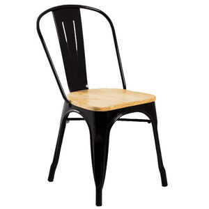 Oh! Mi Hogar ® - Silla Tolix Asiento De Madera