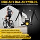 thumbnail image 2 of El entrenador de bicicleta de interior Saris Fluid2 se adapta a carreteras y montañas, 2 of 9