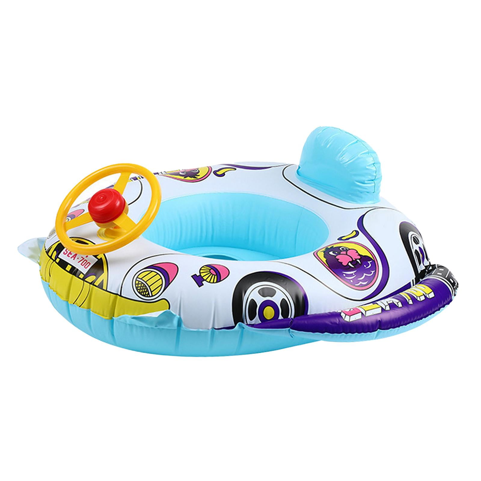 Magideal - Flotador De Natación Para Bebé Asiento Infantil Barco Bebé Con Volante Anillos De Natación Estilo D