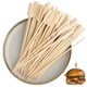 thumbnail image 1 of 100 brochetas de bambú de 12 cm para aperitivos, de madera natural, ideales para barbacoas, cócteles, aperitivos, frutas y bufés., 1 of 7