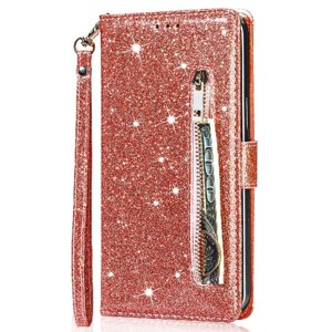 Funda Para Foxdock Elegante Funda Google Pixel 6A Glitter Con Cremallera-Ideal Para El Uso Diario