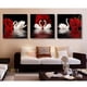 thumbnail image 3 of 3 Panel Romántico Rose & Swan Lienzo Arte De La Pared Imagen Impresión En Lienzo Decoración Para El Hogar S, 3 of 3