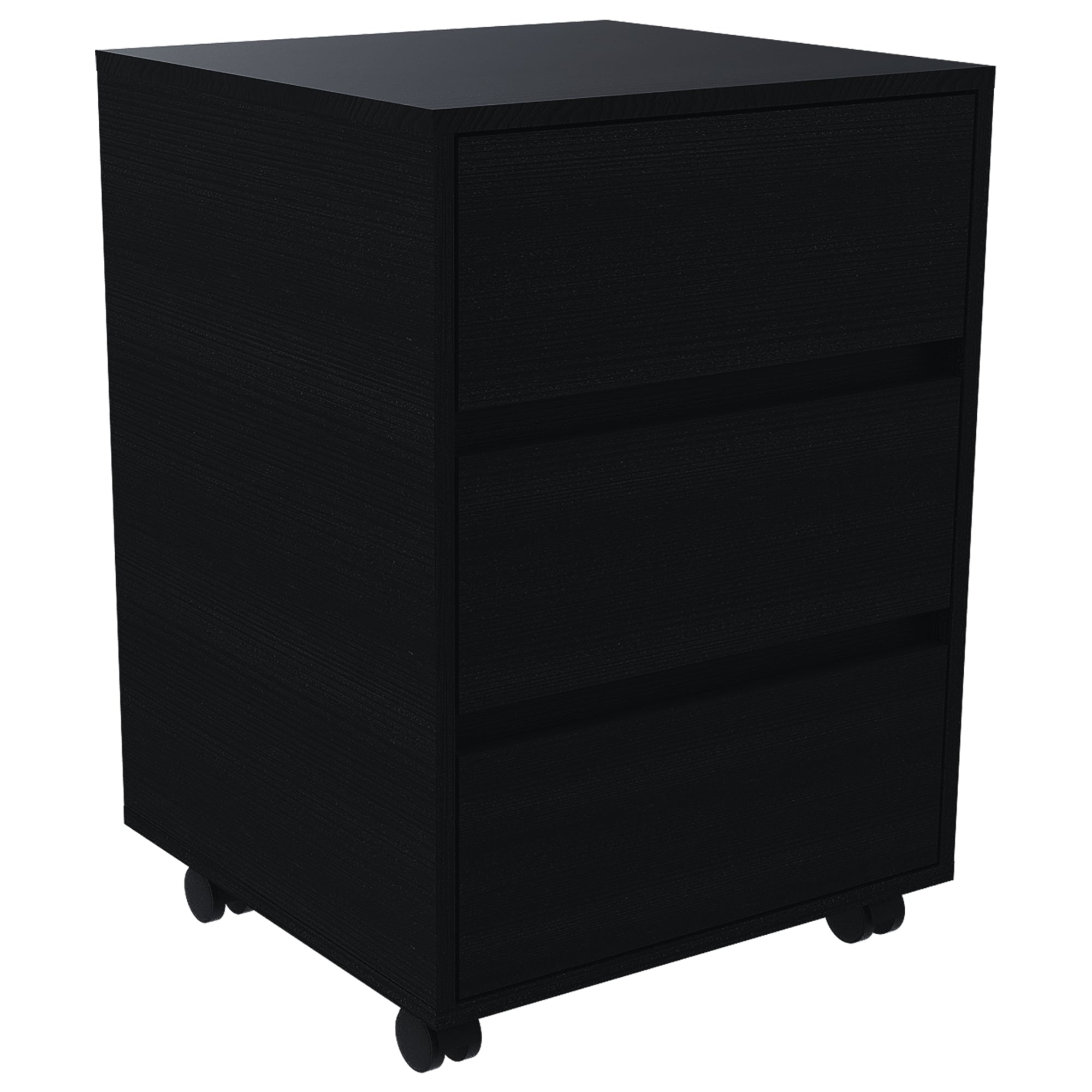 Fmfurniture - Cajonera Con Ruedas Fm-007N Negro