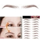 thumbnail image 3 of pegatinas para tatuajes de cejas, tatuajes temporales despegables, resistentes al agua, plantillas angulares para eliminar, parches de color para práctica de dibujo, maquillaje para mujeres y niñas (m, 3 of 6