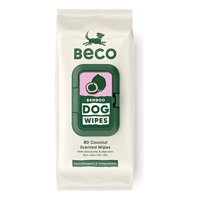 Beco Toallas Húmedas Wipes Para Mascotas Perro Y Gato 80U Rosa