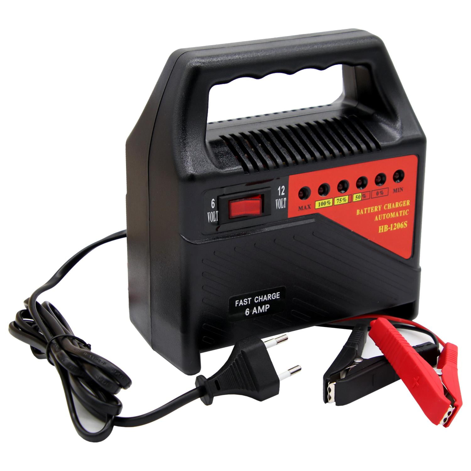 Route Cinco - Cargador De Bateria 12v 6amp Ac110/230v Negro