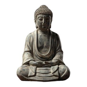 Magideal - Estatuilla De Estatua De Buda De Resina, Escultura De Meditación, Colección Feng Shui Para Escritorio, Decoración De Oficina, Artesanías Decorativas