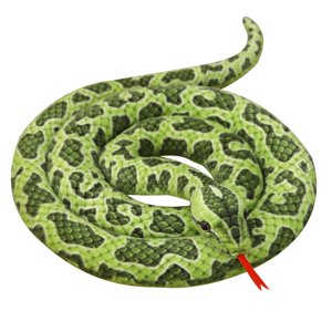 Magideal - Serpiente , Almohada De Serpiente, Juguetes De Muñeca, Animal De Peluche De Serpiente Para Niños, Regalo Para Niños , Verde 300Cm