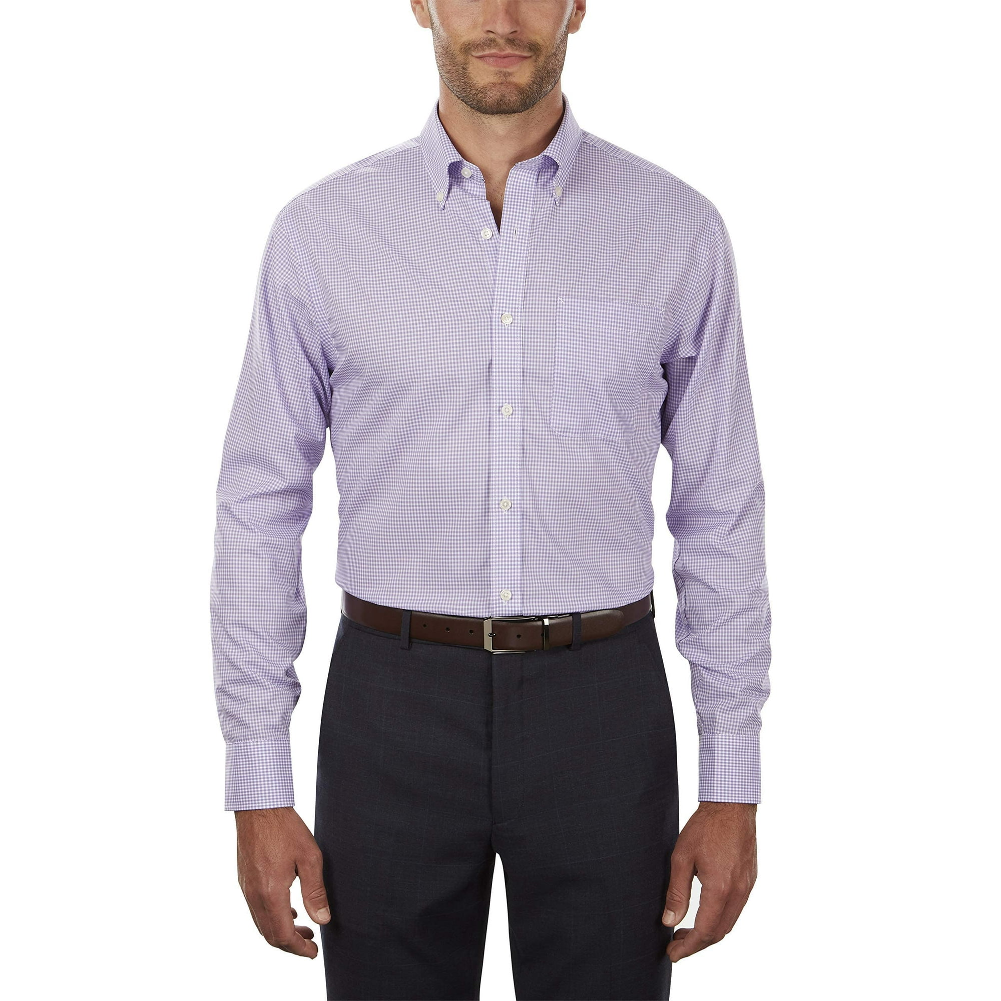 Camisa De Vestir Tommy Hilfiger, Corte Regular, A Cuadros Vichy, No Planchados, Para Hombre
